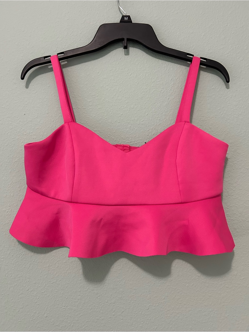 Good Time Hot Pink Peplum Cami Top